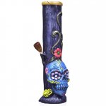 Sugar Skull - 12" Hand Crafted Wooden Bong New