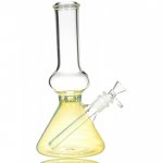 10.5" 24KT Gold Color Changing Bong - Beaker Bottom Bong New