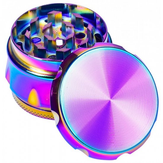 Mighty Morphin Purple Ranger - Four Part Grinder - 50MM - Rainbow New