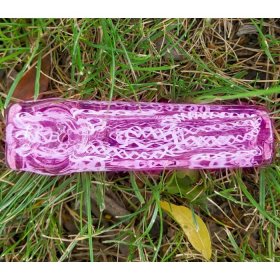 The Frozen DNA - 3.5 inch Brick Shaped Glass Spoon Hand Pipe - Pink New