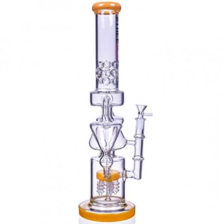 The Artifact - Chill Glass - 18" Triple Conical Chamber Design - Milky Amber New