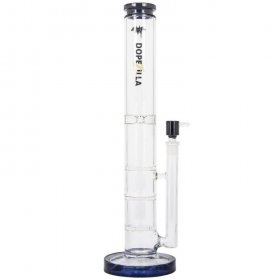 16" Extra Heavy Triple Honeycomb Bong Water Pipe With Matching Bowl - Black New