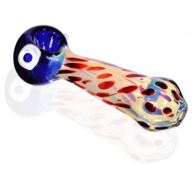 4" Fumed Spotted Glass Pipe New