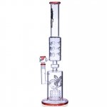 21" Donut Perc into Swiss Showerhead Perc Glass Bong - One week only !! New