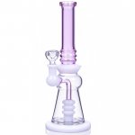 Crafty Smoke - 12" Triple Matrix Perc Bong - Pink New