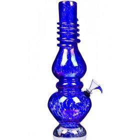 14" Pagoda Tower Colors Swirls Beautiful Color Blast Bong - Color Combination New