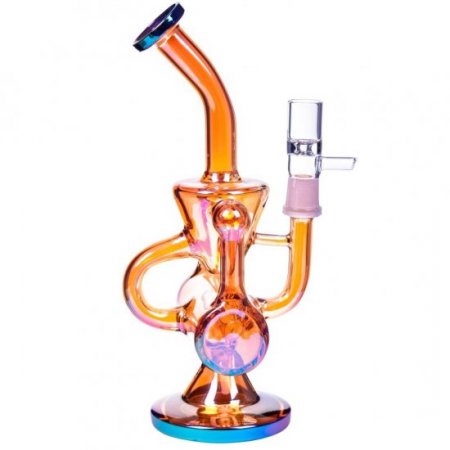 Fury 420 - 9" Golden Fumed Recycler Classic Bong New