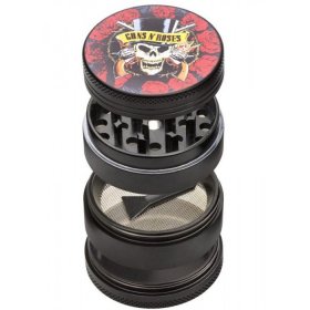 Wild West - Guns N' Roses - Skulls & Pistol 3-Stage Grinder - 50MM New