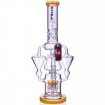 The Artifact - Chill Glass - 18" Triple Conical Chamber Design - Milky Amber New