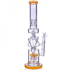 The Artifact - Chill Glass - 18" Triple Conical Chamber Design - Milky Amber New