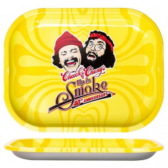 Cheech & Chong? \"40th Anniversary\" Yellow Rolling Tray - Small New