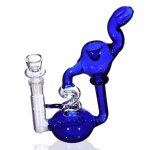 7" DNA Helix Twist Recycler Bong Water Pipe New