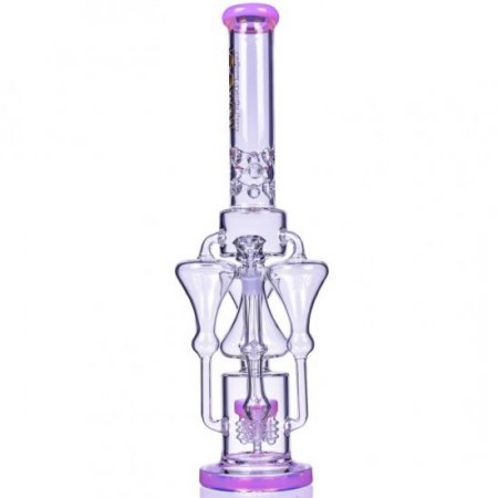 The Pink Panther - Lookah? - 21" Triple Tornado Chamber with Electric Sprinkler Perc - Pink New