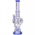 Smoke Reviver - Lookah? - 18" Coil Perc To Sprinkler Perc Bong - New Blue New