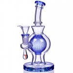 SpikeyBall Smoke - 8" Tilted Globe Design Matrix Perc Bong New