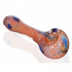 3.5" Marble Fritter Glass Spoon Hand Pipe New