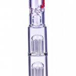 Bloody Hell - Cheech Glass - 19" Triple Tree Perc Beaker Base Bong - Red New