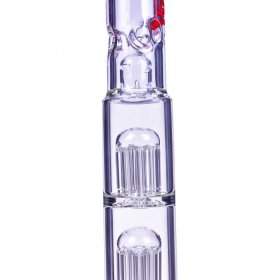 Bloody Hell - Cheech Glass - 19" Triple Tree Perc Beaker Base Bong - Red New