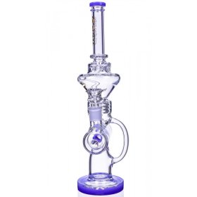 Smoking Princess - Lookah? - 17" Inline Recycler Perc Bong - Pristine Iris New