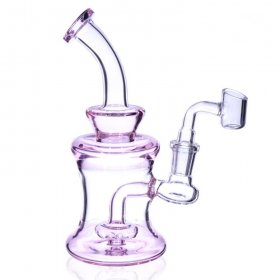 The Iced Pink - 7 inch Mini Water Pipe in Pink New