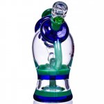 Smoke Mocha - ChillGlass - 8" In N Out Showerhead Perc Recycler Bong New