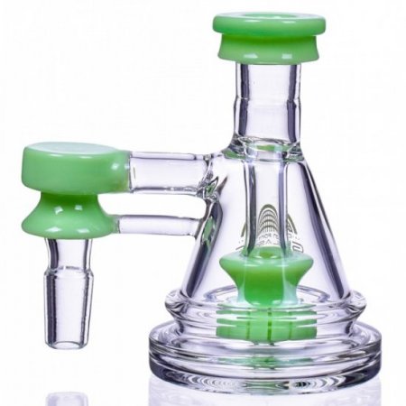 Ash Catcher - Mini Bubbler Showerhead Ash Catcher - 14M/14F - Green Slyme New