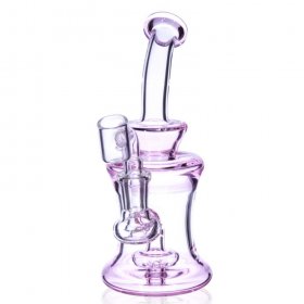 The Iced Pink - 7 inch Mini Water Pipe in Pink New