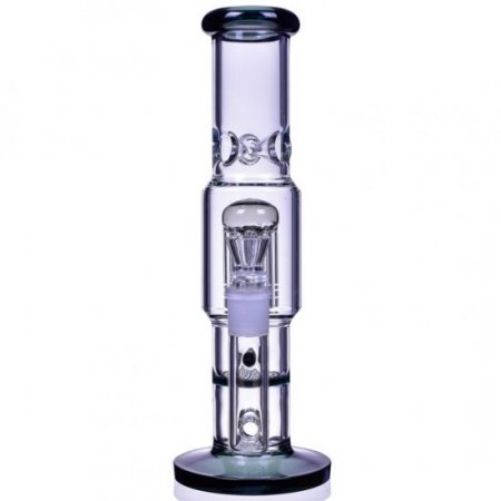 Rocket Pod - 12" Straight Tree to Honeycomb Perc Bong New