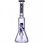 Boss Glass - 10" Inline Showerhead Percolator Bong - Black New