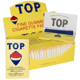 Top? - Fine Gummed Cigarette Rolling Papers - 24 Booklet Pack New