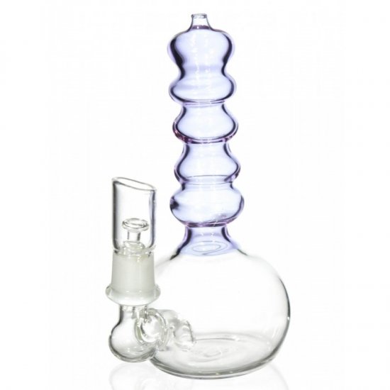 The Portable Lava Tube Mini Oil Dab Rig with Oil Dome and Nail and Dry Herb Bowl - Purple New