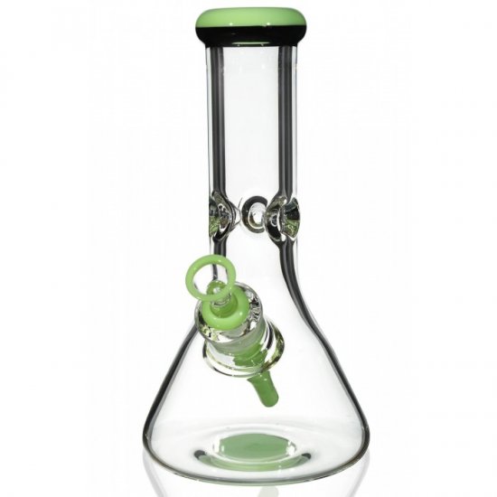 Simply Thick 10\" Beaker Bottom Bong - 8mm Thick with American Color