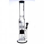 16" Inline Circ Perc to Stereo Domed ShowerHead - Black New