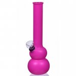 8" Double Bubble Water Pipe - Pink New