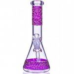 Glowing Smoke - 11" Glow In The Dark Beaker Bong - Pink New