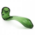 GRAV? Classic Sherlock 6" Shiny Curved Sherlock Glass Hand Pipe - Green New