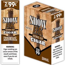 Show BK Natural Leaf Cigars 15 2pks