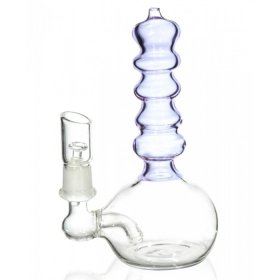 The Portable Lava Tube Mini Oil Dab Rig with Oil Dome and Nail and Dry Herb Bowl - Purple New