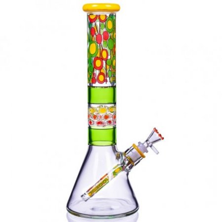 The Field's - Cheech? - 15" Colorful Beaker Base Bong New