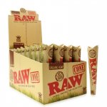 Raw? Organic King Size Pre-Rolled Cones (3-Pack) New