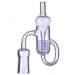 Quartz Diamond Knot Loop Recycler Banger with Carb Cap - 14mm Female New
