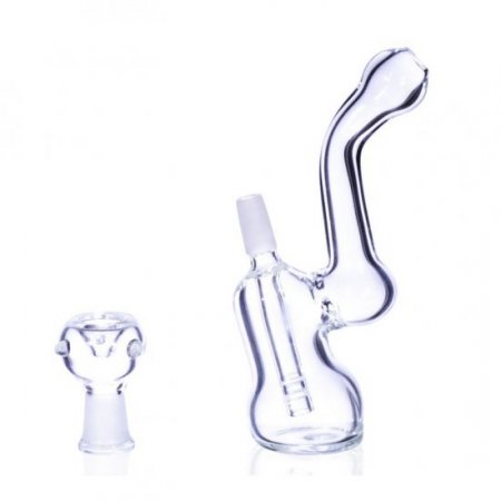 5" Clear Bubbler Percolator - Dry Herb New