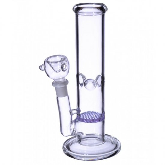 8\" Honeycomb Water Pipe - Purple New