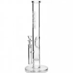 Grav? - Large Straight Base W/ Disc Water Pipe - Clear New