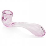 GRAV? Classic Sherlock 6" Shiny Curved Sherlock Glass Hand Pipe - Pink New