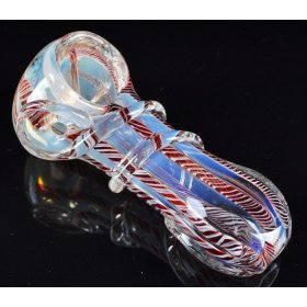 3" Asclepius Glass Hand Spoon Pipe - Fumed New