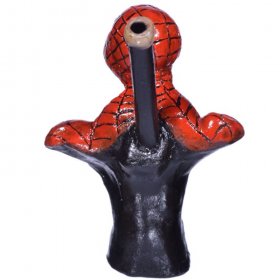 6" Character wooden pipes - Spiderman New