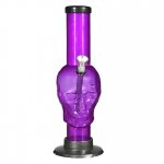 9" Skull Acrylic Water Pipe - Large - Assorted colors New