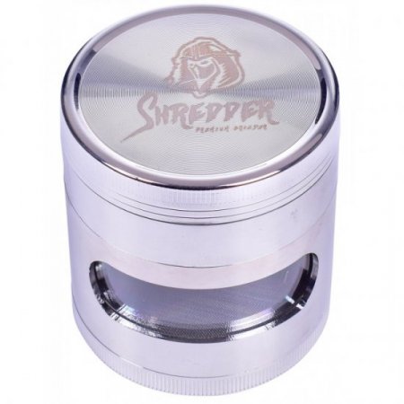 The Slayer - Shredder - Four Part Hybrid 63MM Grinder - Silver New