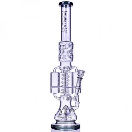 Strange Smoke - Lookah? - 20" Sprinkler Perc And Quad Honeycomb Bong - BLUE COLOR!!! New